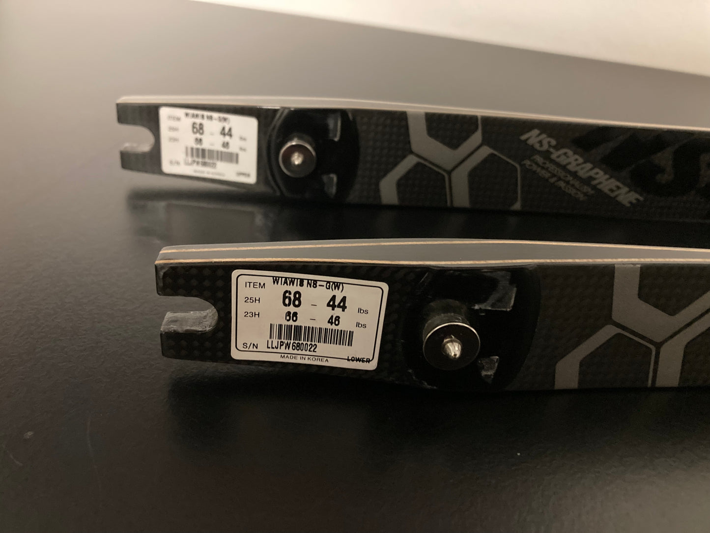 W&W Wiawis NS-Graphene (W) Limbs ILF 68-44 lbs - Used (#159)