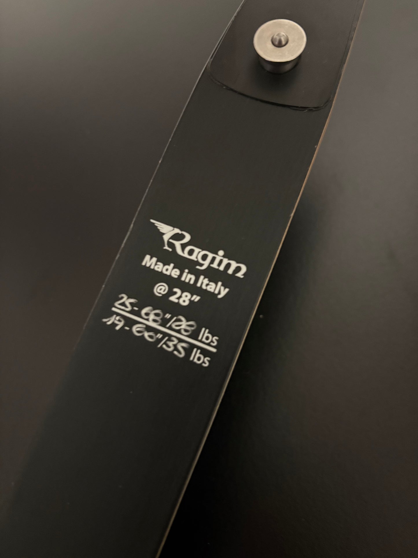 Ragim Black Buffalo Limbs ILF 68-28 lbs - Used (#337)