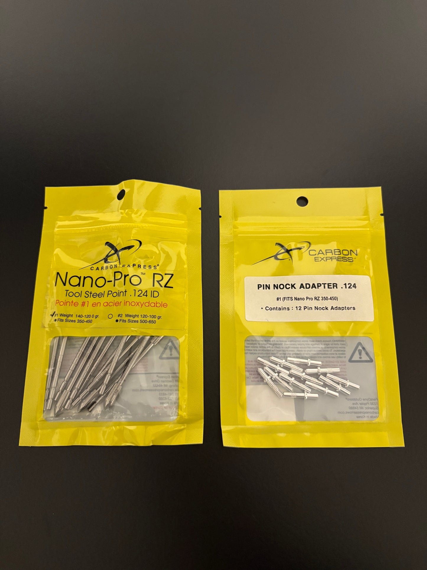 Carbon Express Nano Pro RZ Carbon Arrow Shafts Incl. Points Spine 400 - NEW (1.1)