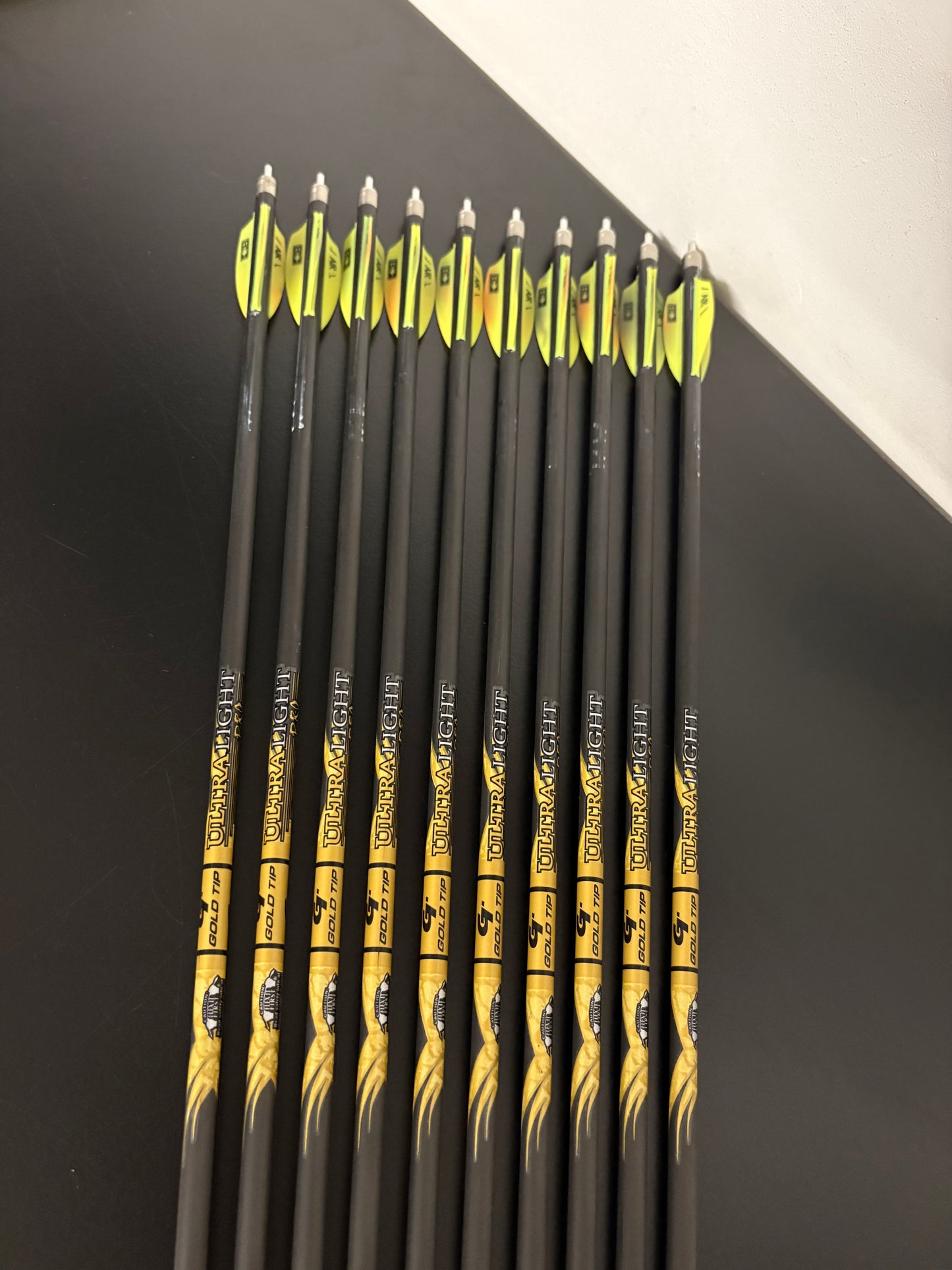 Gold Tip Ultralight Pro Carbon Arrows 10 pcs / Spine 300 / 29 5/8 inch - Used