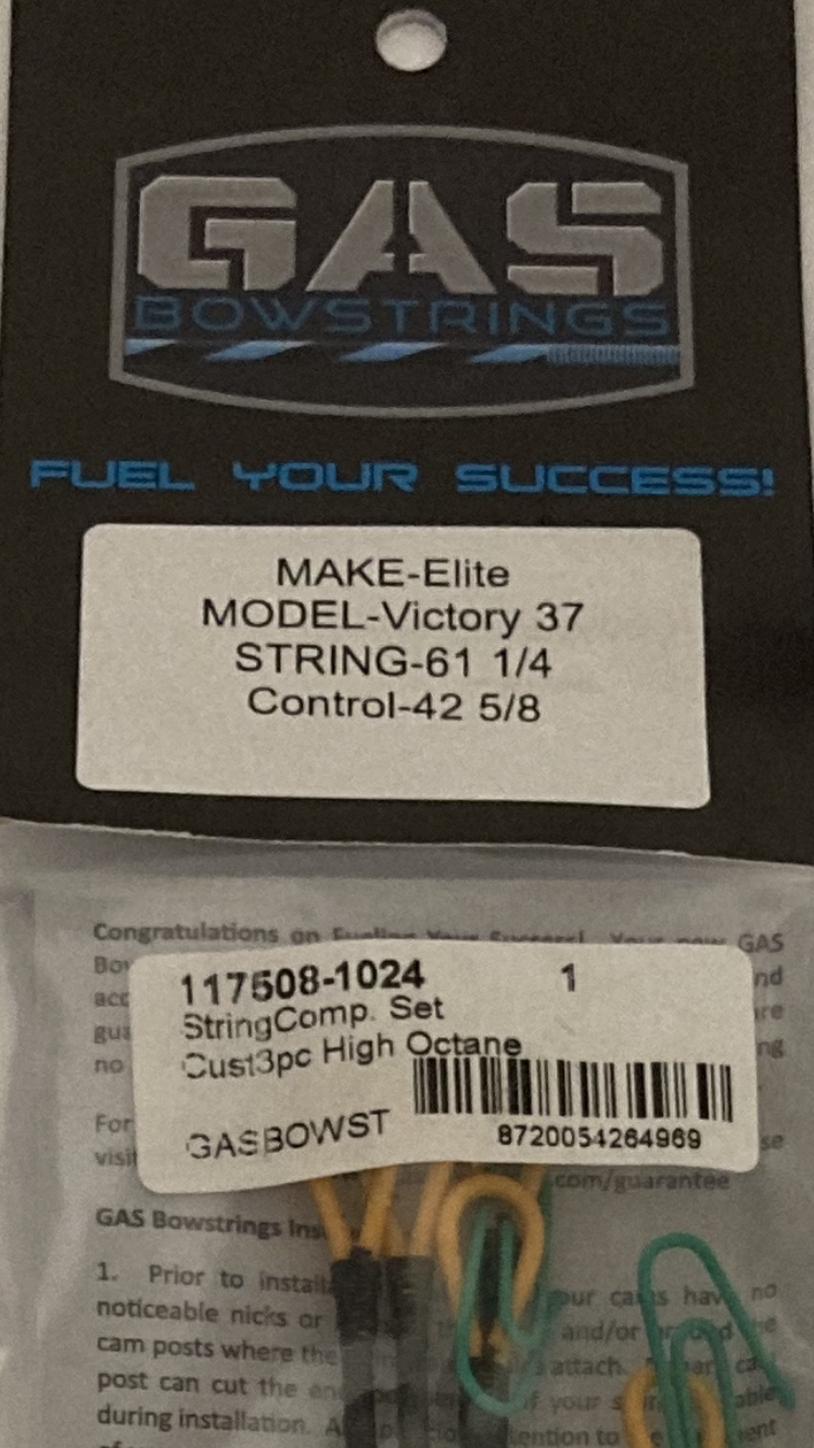 GAS Bowstrings Elite Victory 37 Full Set - NEW (#150)