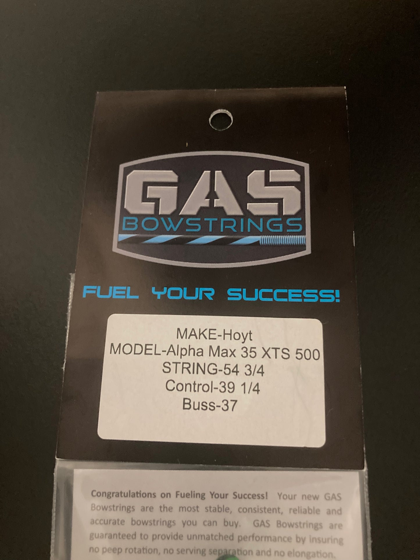 GAS Bowstrings Hoyt AlphaMax 35 XTS500 ZTR #2 Full Set - NEW