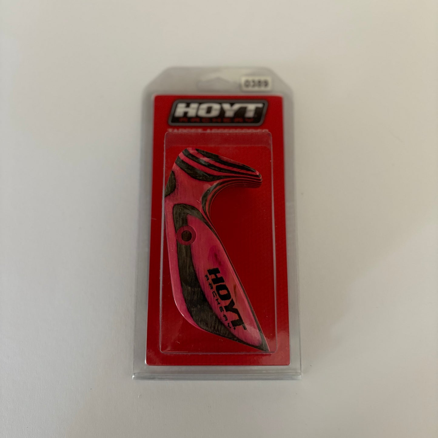 Hoyt High Wrist Recurve Grip Wood LH Pink - NEW (#389)