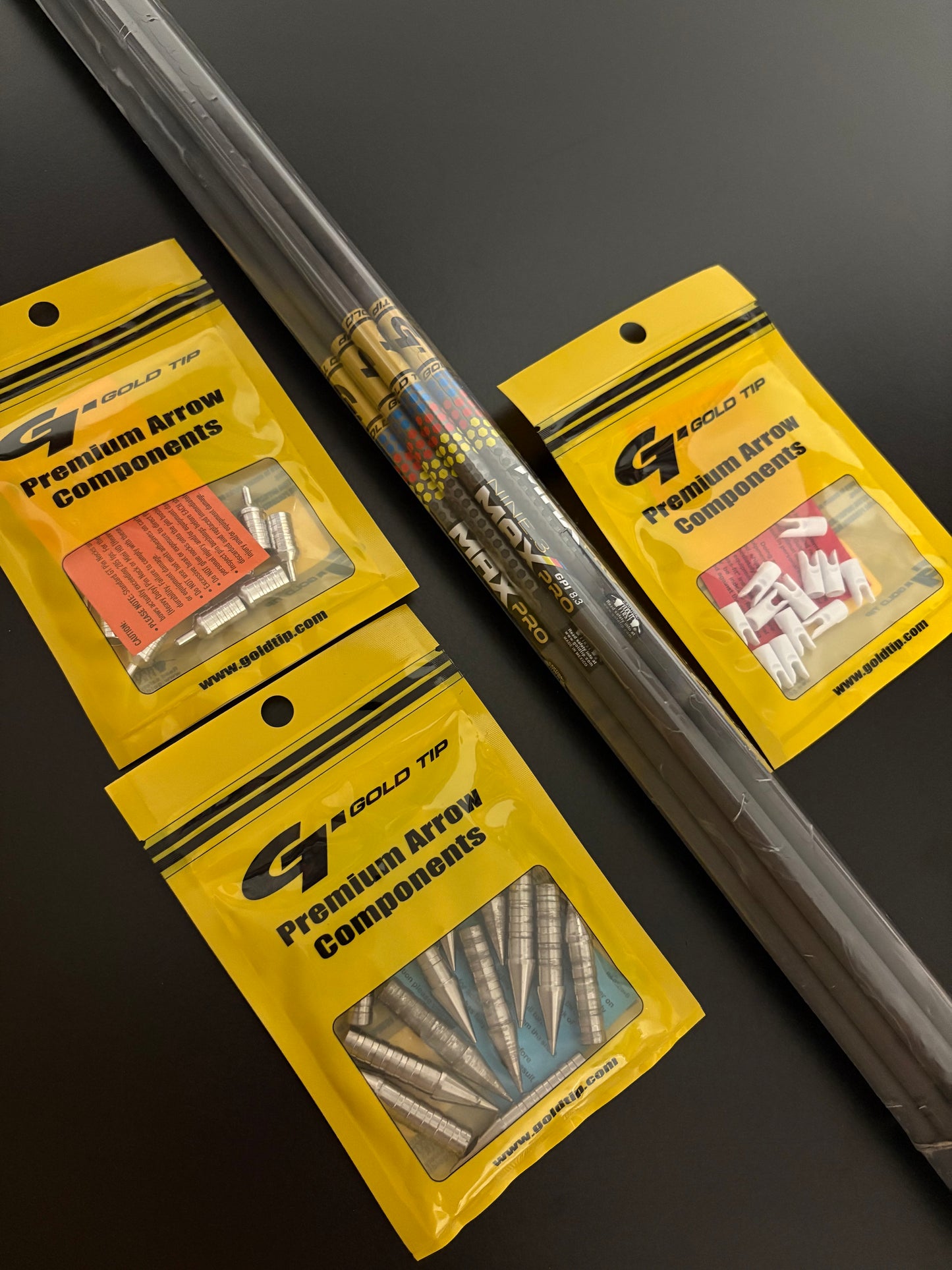 Gold Tip Nine.3 Max Pro Carbon Arrows Full Set - NEW