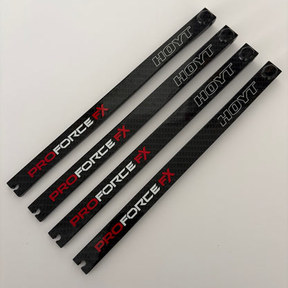 Hoyt Pro Force FX Compound Limbs 40-50 lbs Deflection 128 Glossy Black - Used (#455)