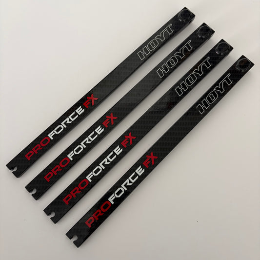 Hoyt Pro Force FX Compound Limbs 40-50 lbs Deflection 128 Glossy Black - Used (#455)