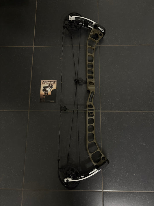 Prime Black 9 Compound Bow LH Morel/White Limbs 60-70 lbs - NEW