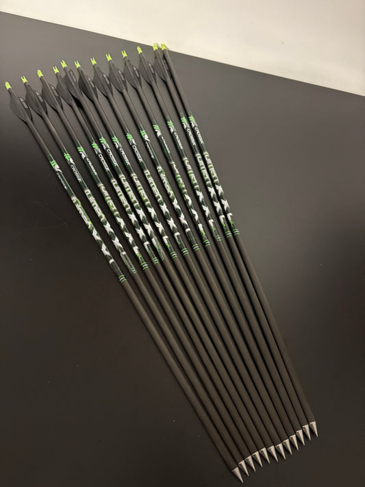 Cross-X Fulmen XXL Carbon Arrows 12 pcs / Spine 500 / 27.5 inch - Used
