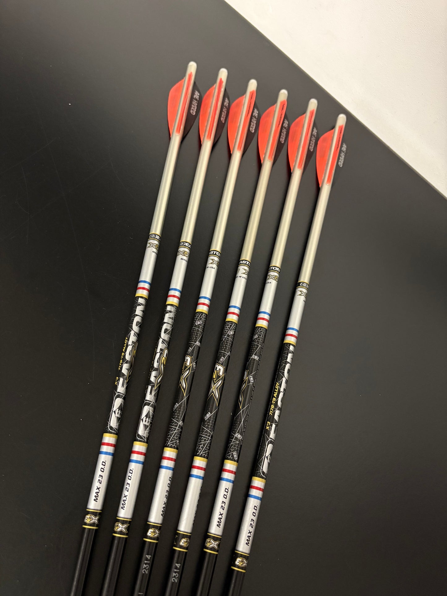 Easton X23 2314 Aluminium Arrows 6 pcs / 28.5 inch - Used