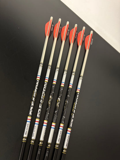 Easton X23 2314 Aluminium Arrows 6 pcs / 28.5 inch - Used