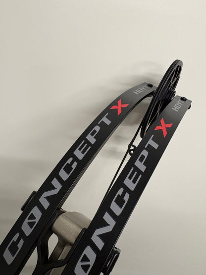 Hoyt Concept X 37 Compound Bow RH Ti Silver 50-60 lbs - NEW