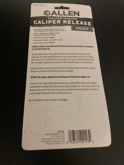 Allen Master Hunter Caliper Wrist Release - NEW (#205)