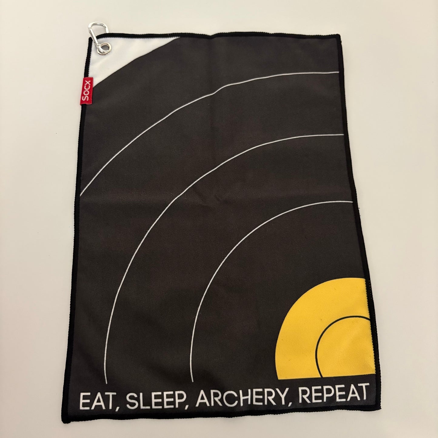 Socx Field Target 'Eat Sleep Archery Repeat' Shooter Towel - NEW