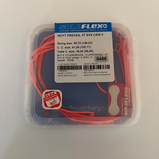 Flex Archery Hoyt Prevail 37 SVX#3 Fluor Orange Set - NEW (#486)