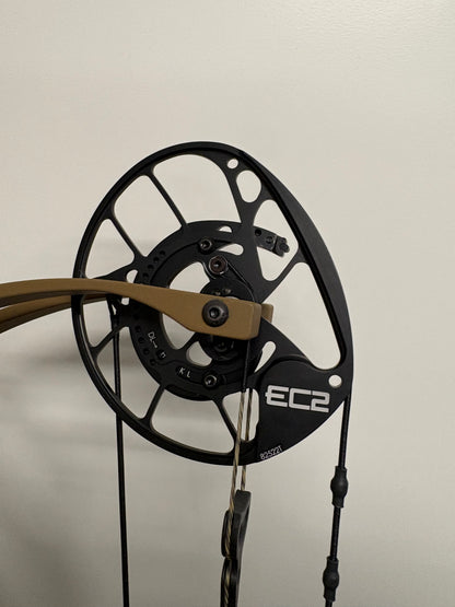 PSE Mach 35 Carbon DS EC2 Compound Bow RH Clay Brown 60-70 lbs - NEW