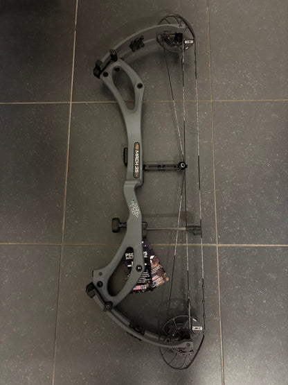 PSE Mach 35 Carbon DS EC2 Compound Bow RH Charcoal 60-70 lbs - NEW