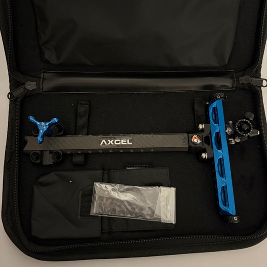 Axcel Achieve XP Recurve Sight RH Blue 9'' - Used (#OR64)