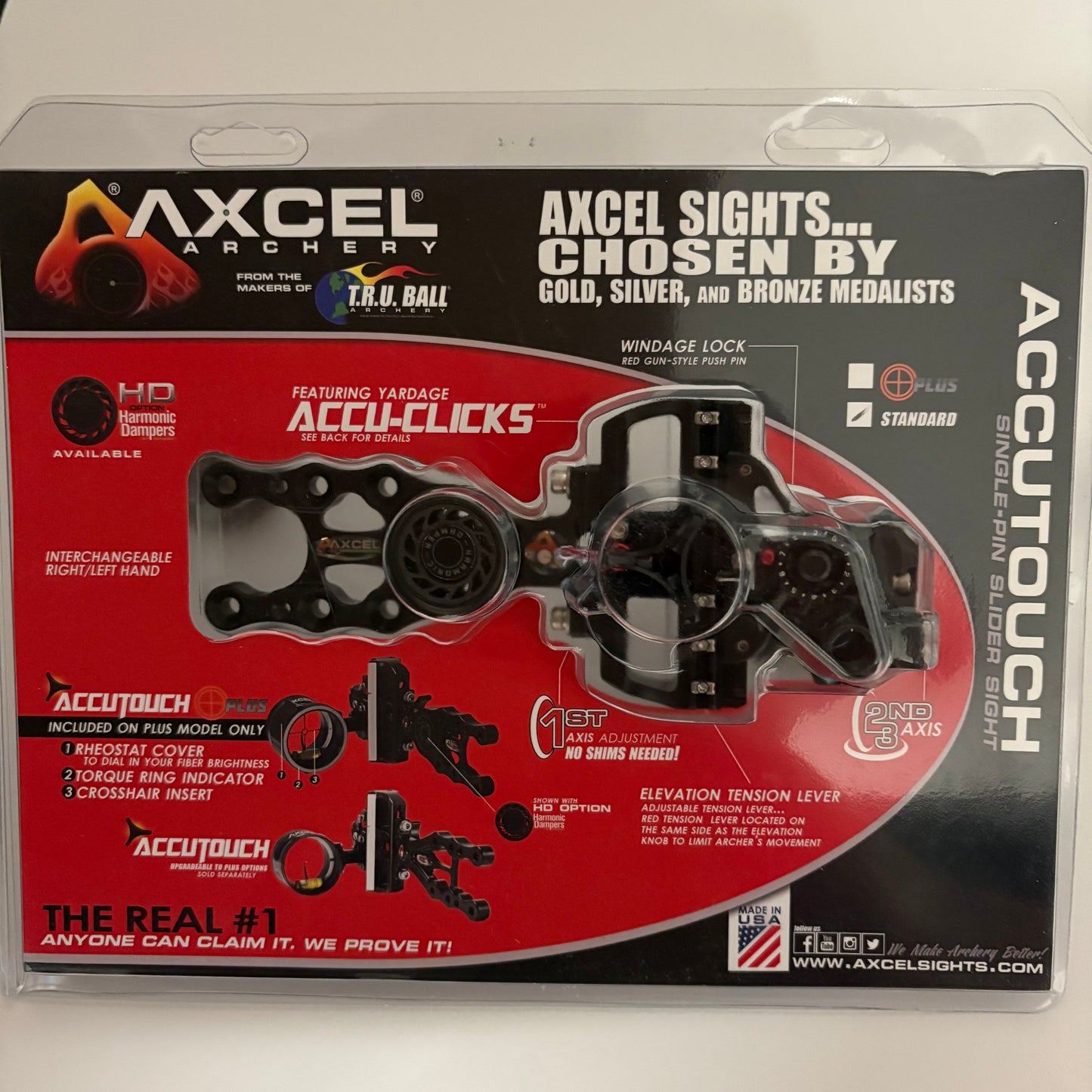 Axcel AccuTouch Plus HD Damper Sight RH Incl. AVX-31 Scope - NEW (#570)