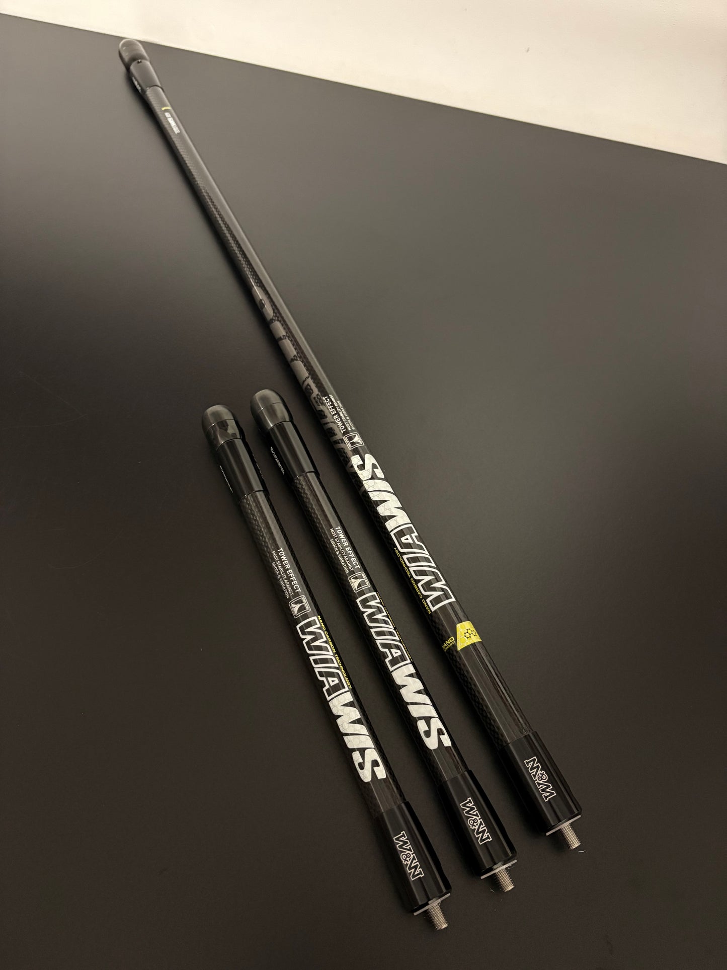 W&W Wiawis S21 Stabilizer Set 28 + 2x11 inch Glossy Black - NEW (#256)