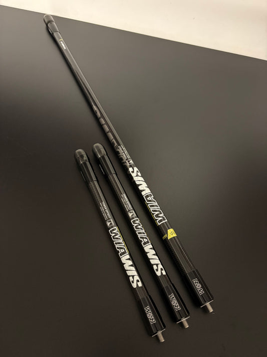 W&W Wiawis S21 Stabilizer Set 28 + 2x11 inch Glossy Black - NEW (#256)