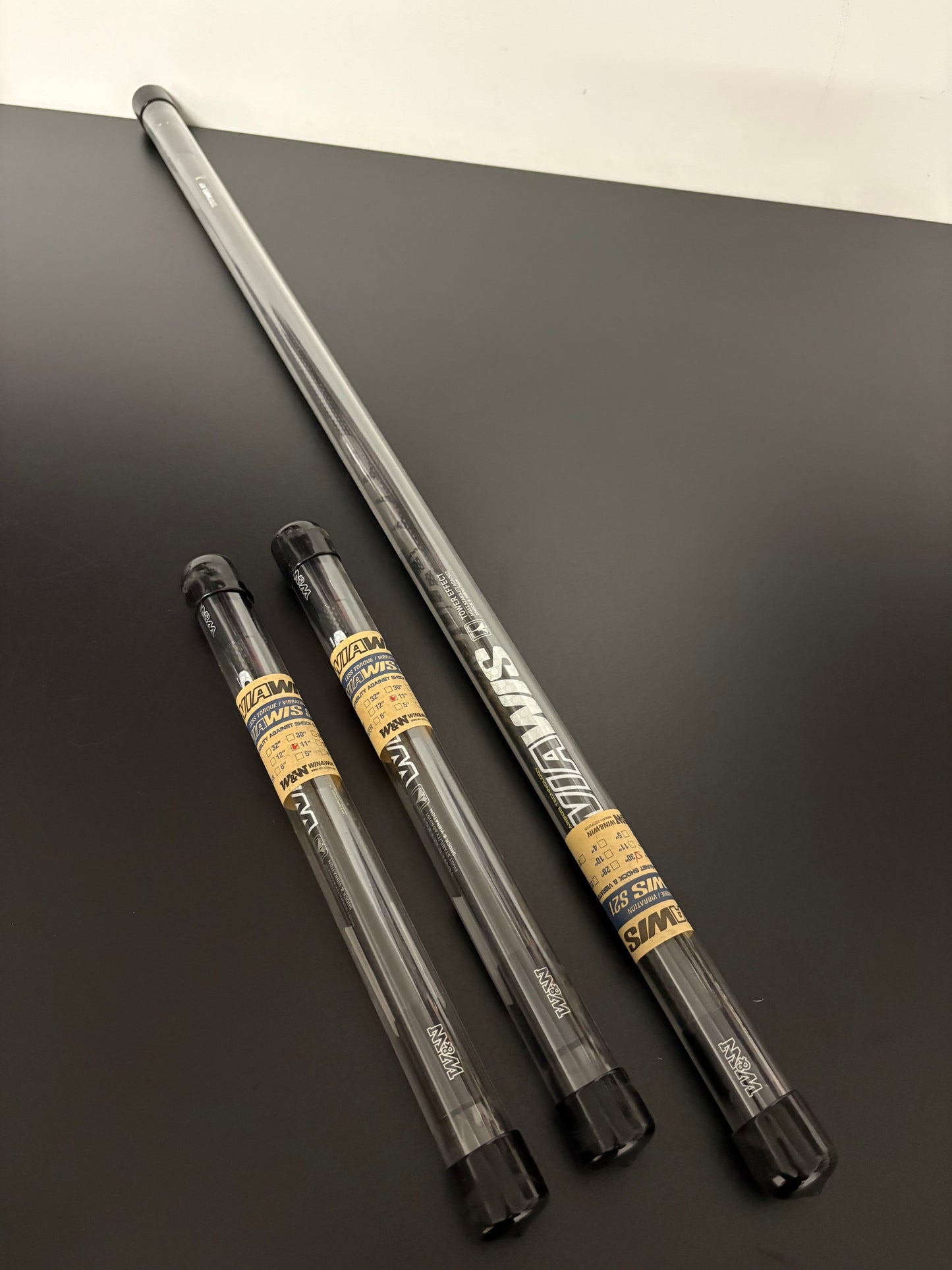 W&W Wiawis S21 Stabilizer Set 30 + 2x11 inch Glossy Black - NEW (#257)