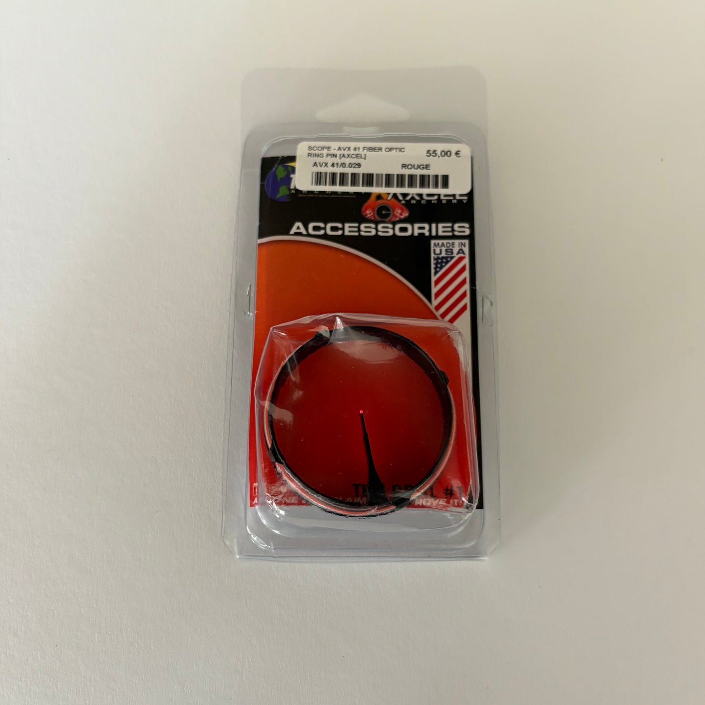 Axcel AVX41 Fiber Ring Pin .029'' Red - NEW