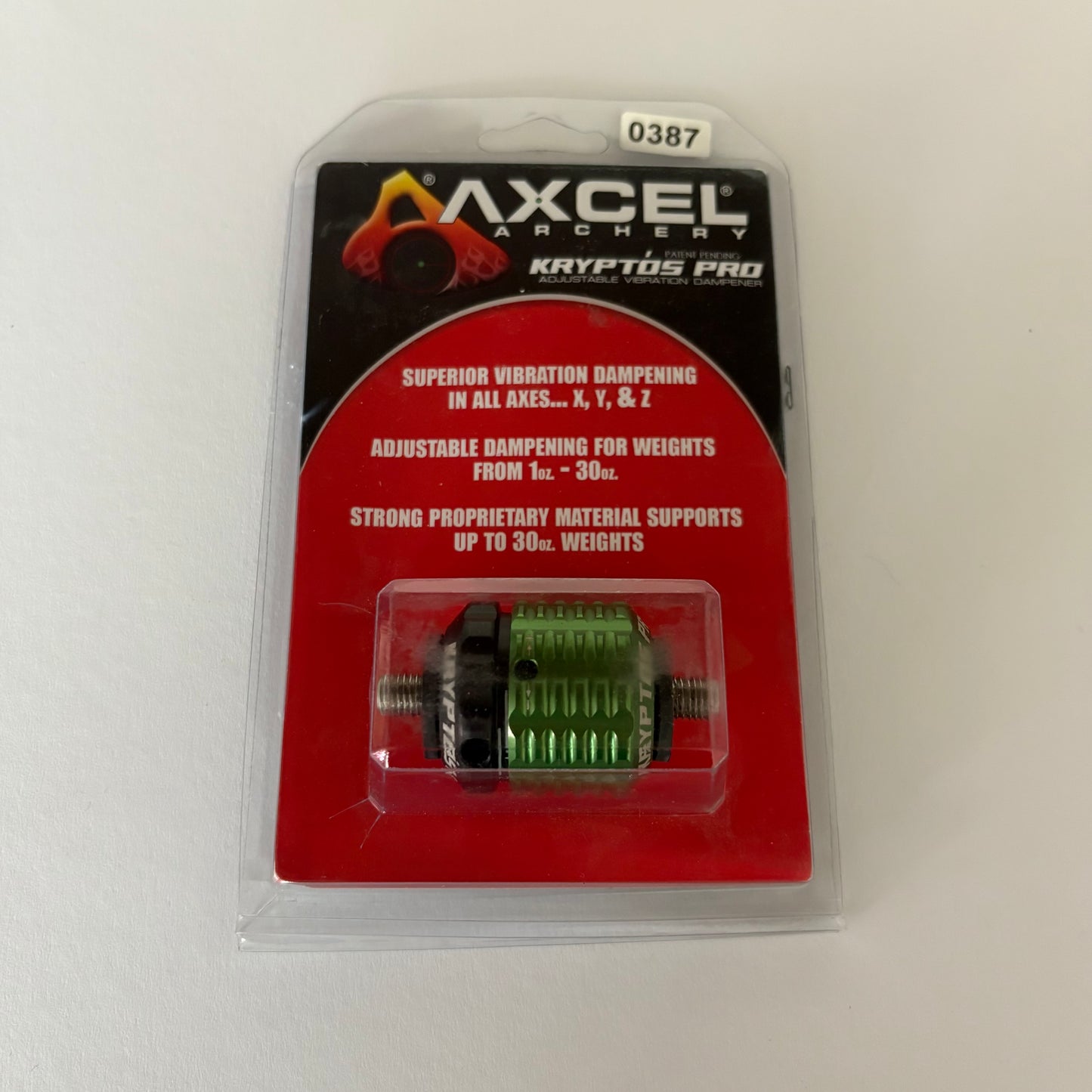 Axcel Kryptos Pro Adjustable Damper Green - NEW (#387)