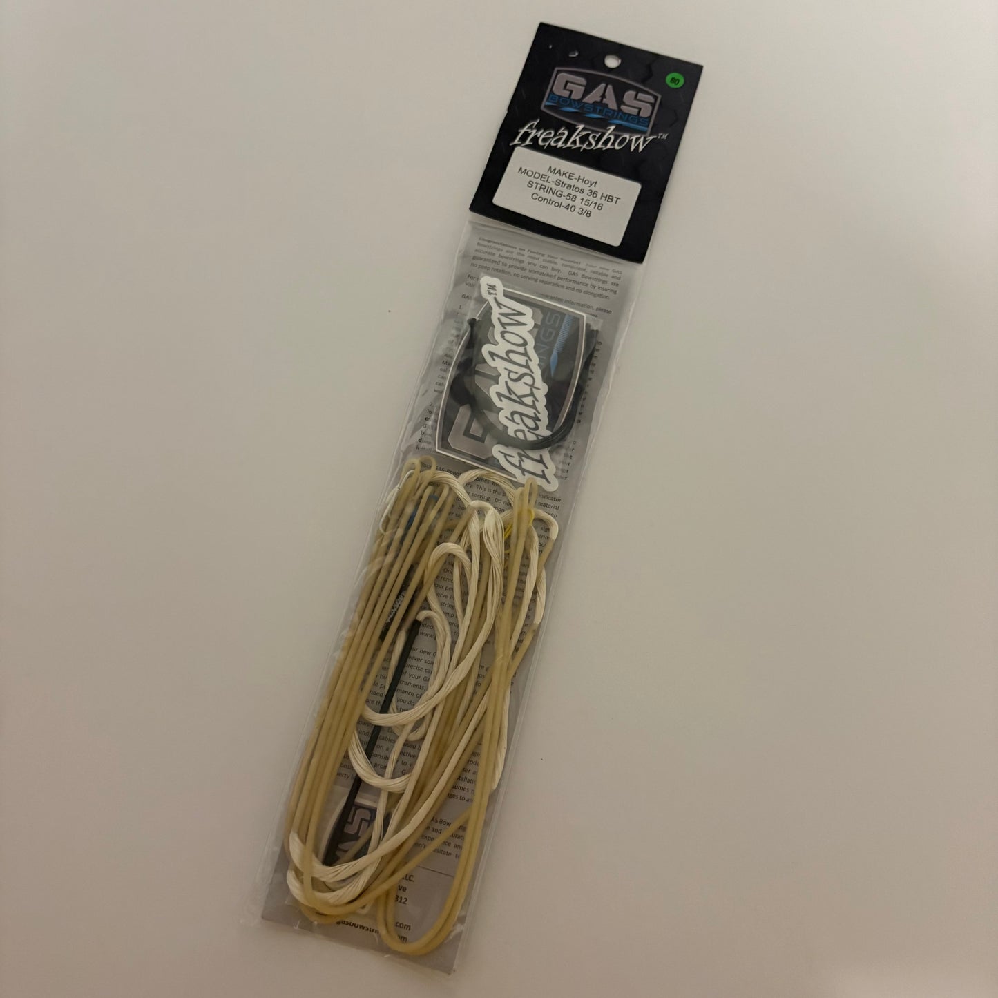 GAS Bowstrings Hoyt Stratos 36 HBT #2 Full Set 'Freakshow'- NEW (#G80)