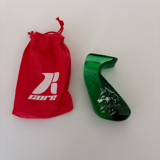R Core Hoyt Recurve Grip RH Glasslike Green Kteenos 45 - Show Model (#B32)