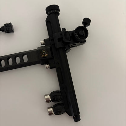 Sanlida X10 Recurve Sight RH Black 9'' - Show Model (#BR23)