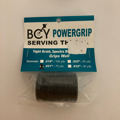 BCY Powergrip Serving Thread Black/White .014/.018/.021 - NEW