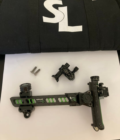 Sure Loc Carbonic Compound Sight RH Black/Green 6 inch - Show Model