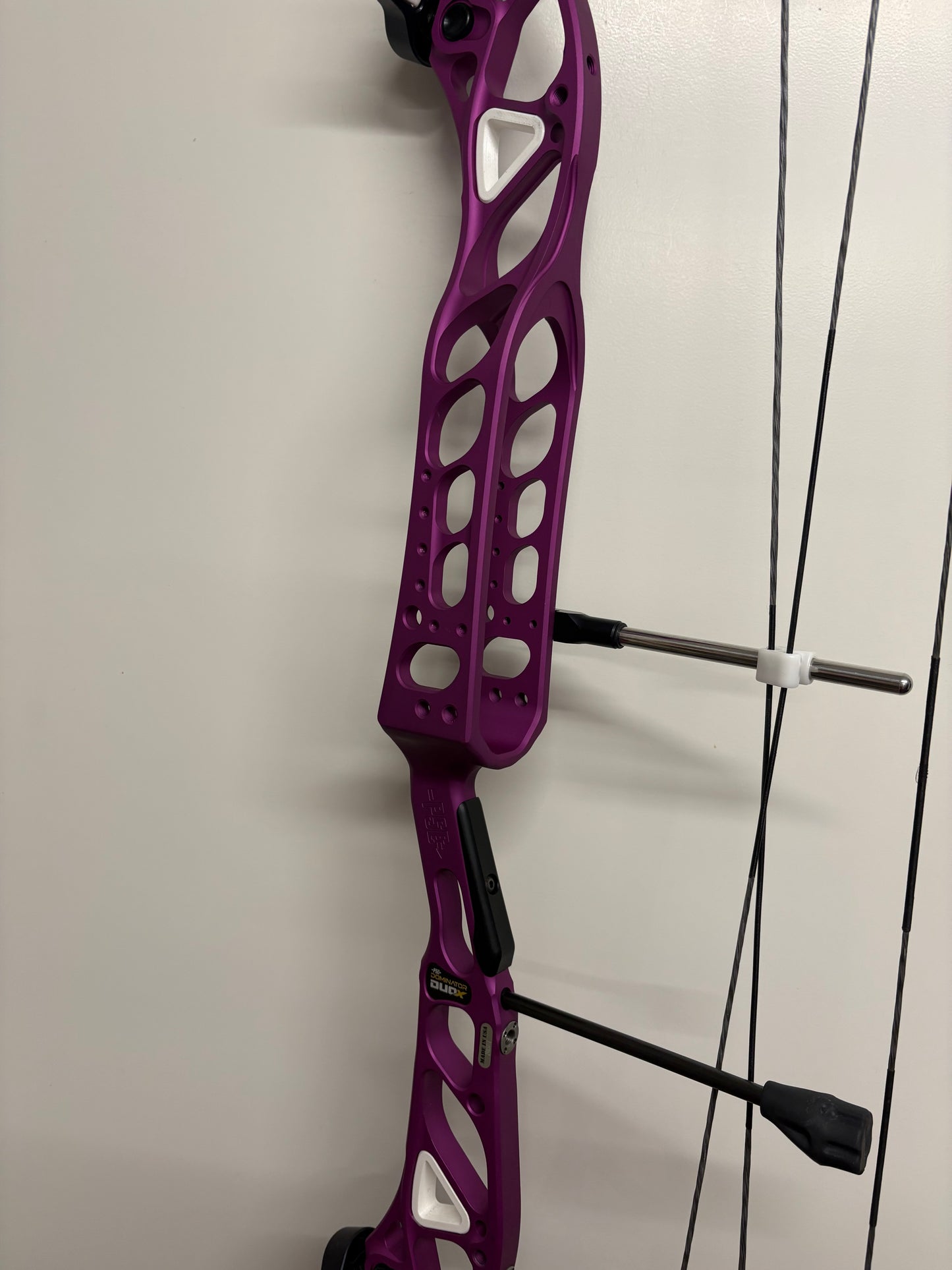 PSE Dominator Duo X 40 3D Printed Riser Inserts White - Used