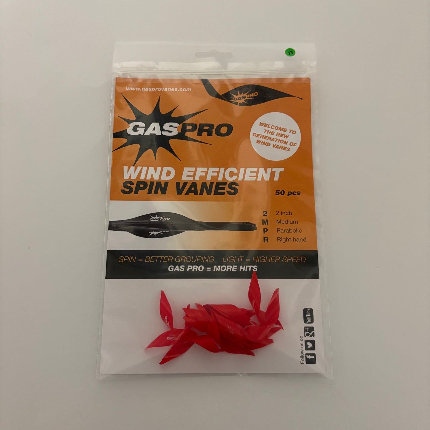 Gas Pro Spin Vanes Wind 2'' Parabolic - NEW