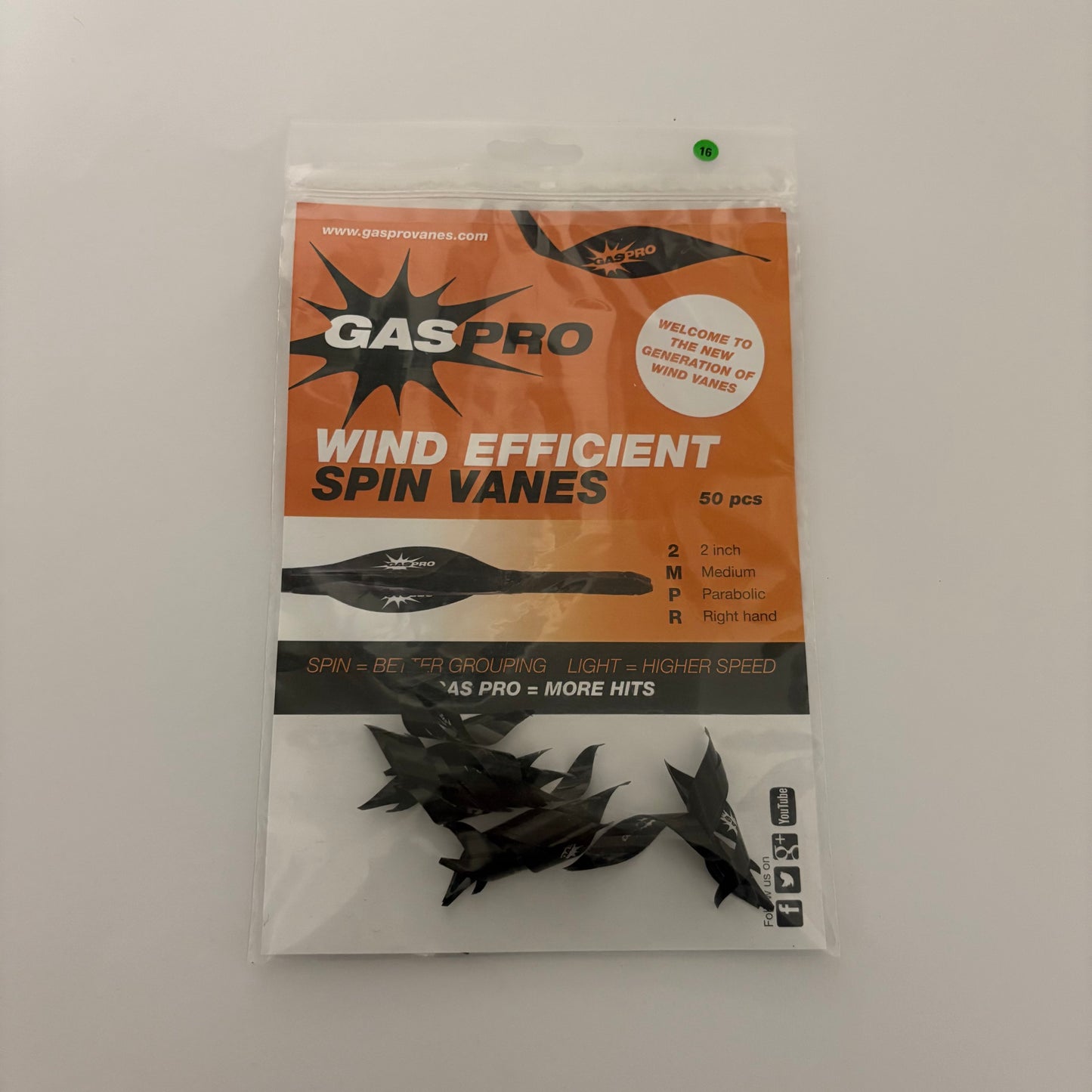 Gas Pro Spin Vanes Wind 2'' Parabolic - NEW