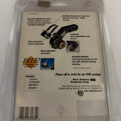 NAP Quiktune 3000 Compound Arrow Rest LH - NEW (#346)