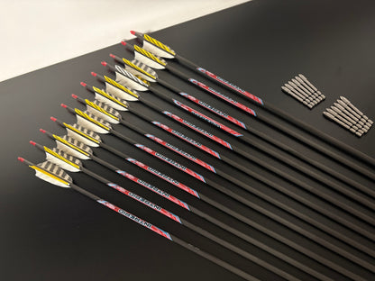 Black Eagle Intrepid Carbon Arrows Spine 800 / 12 pcs / 32 inch - Show Model
