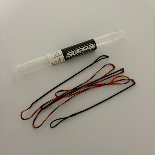 Flex Archery Supra Recurve String BCY 8125 68-18 Red/Yellow/Black  - NEW