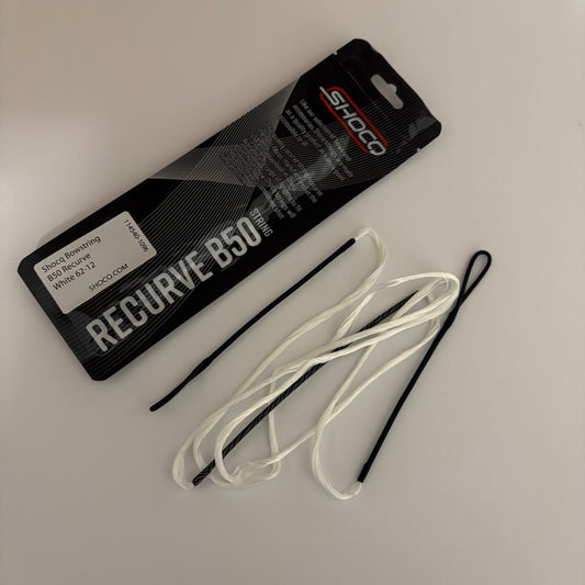 Shocq B50 Recurve String Brownell Dacron White - NEW