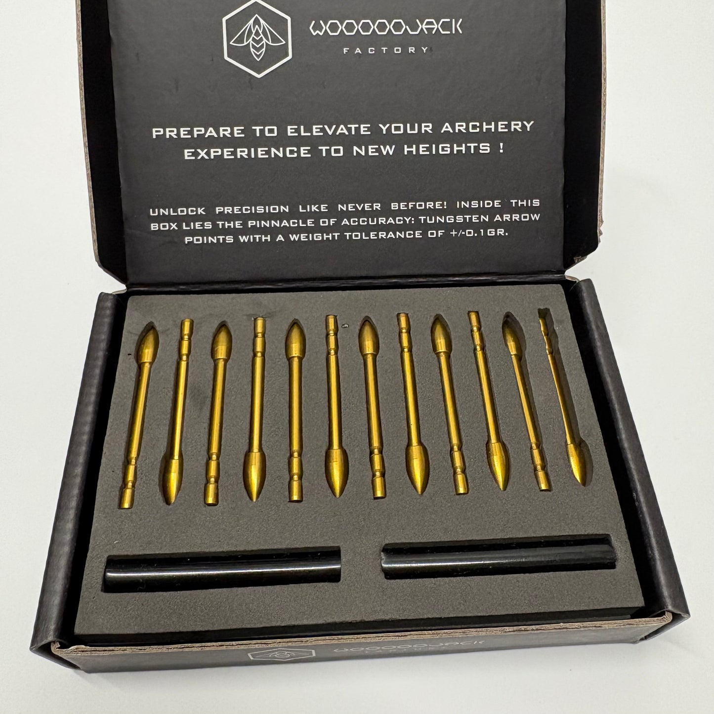 Woojack X10 Tungsten Break-Off Points 100-120 grain Gold Series - NEW (#405)