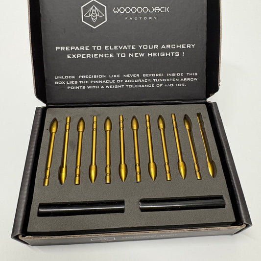 Woojack X10 Tungsten Break-Off Points 100-120 grain Gold Series - NEW (#405)