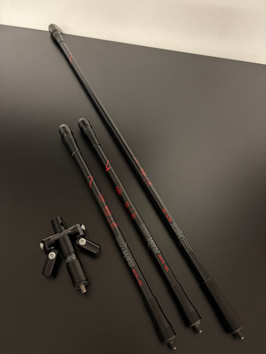 W&W Wiawis AC-EL Stabilizer Set Black 30 + 2x15 inch - Used (#247)