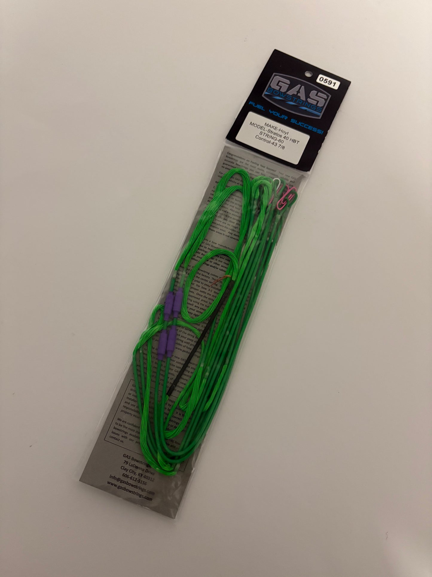 GAS Bowstrings Hoyt Stratos 40 HBT #1 Full Set - NEW (#591)