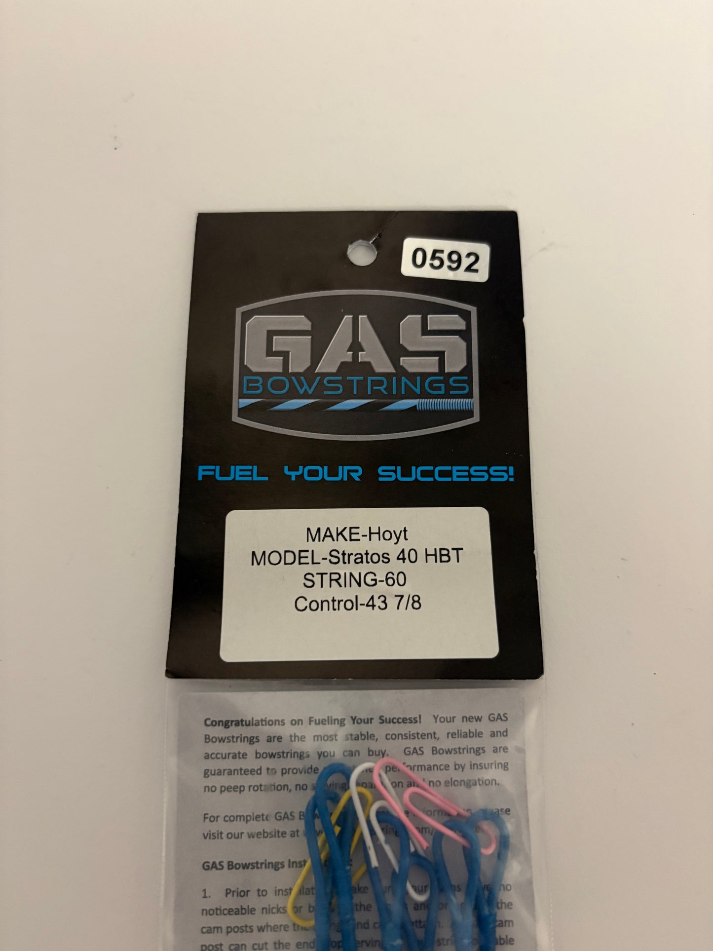 GAS Bowstrings Hoyt Stratos 40 HBT #1 Full Set - NEW (#592)