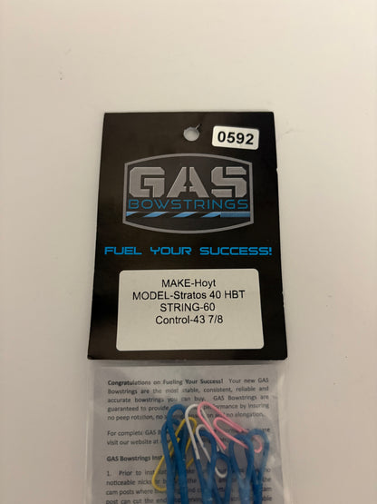 GAS Bowstrings Hoyt Stratos 40 HBT #1 Full Set - NEW (#592)