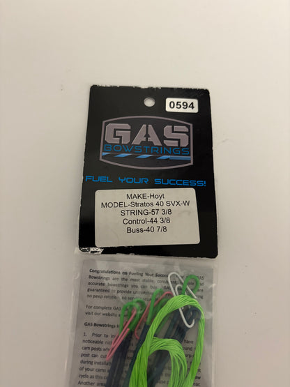 GAS Bowstrings Hoyt Stratos 40 SVX-W #1 Full Set - NEW (#594)