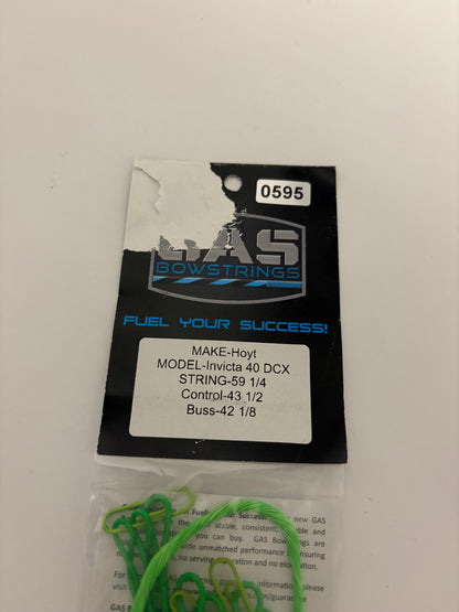 GAS Bowstrings Hoyt Invicta 40 DCX #2 Full Set - NEW (#595)