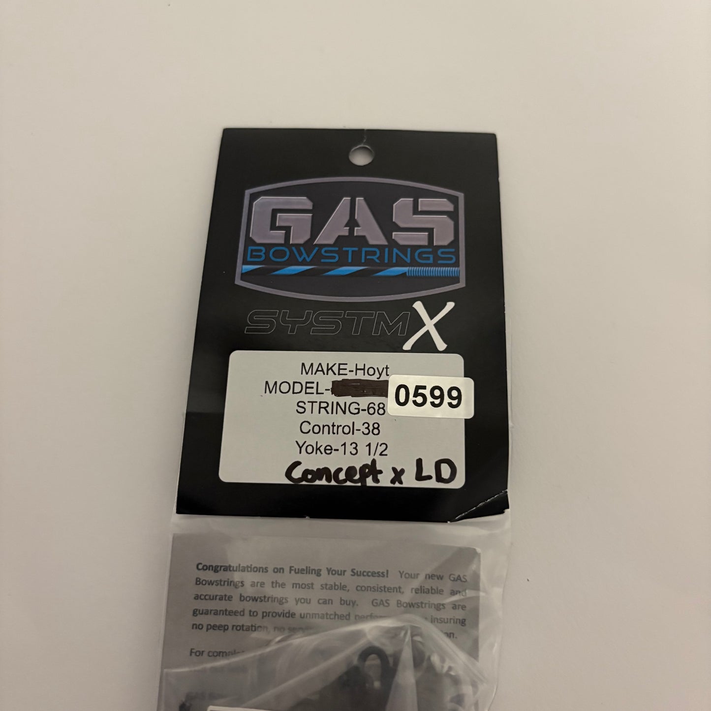 GAS Bowstrings Hoyt Concept X LD Systm X Full Set - NEW (#599)