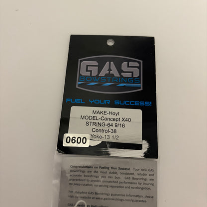 GAS Bowstrings Hoyt Concept X 40 X Full Set - NEW (#600)