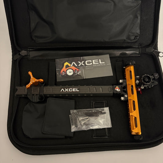 Axcel Achieve XP Pro Recurve Sight RH Orange 9'' - Show Model (#OR40)